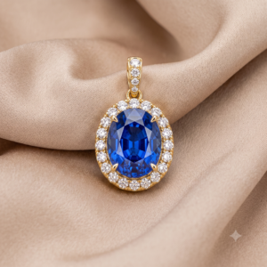 Oval Sapphire Pendant