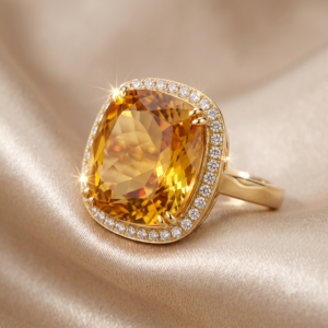 Citrine Cocktail Ring